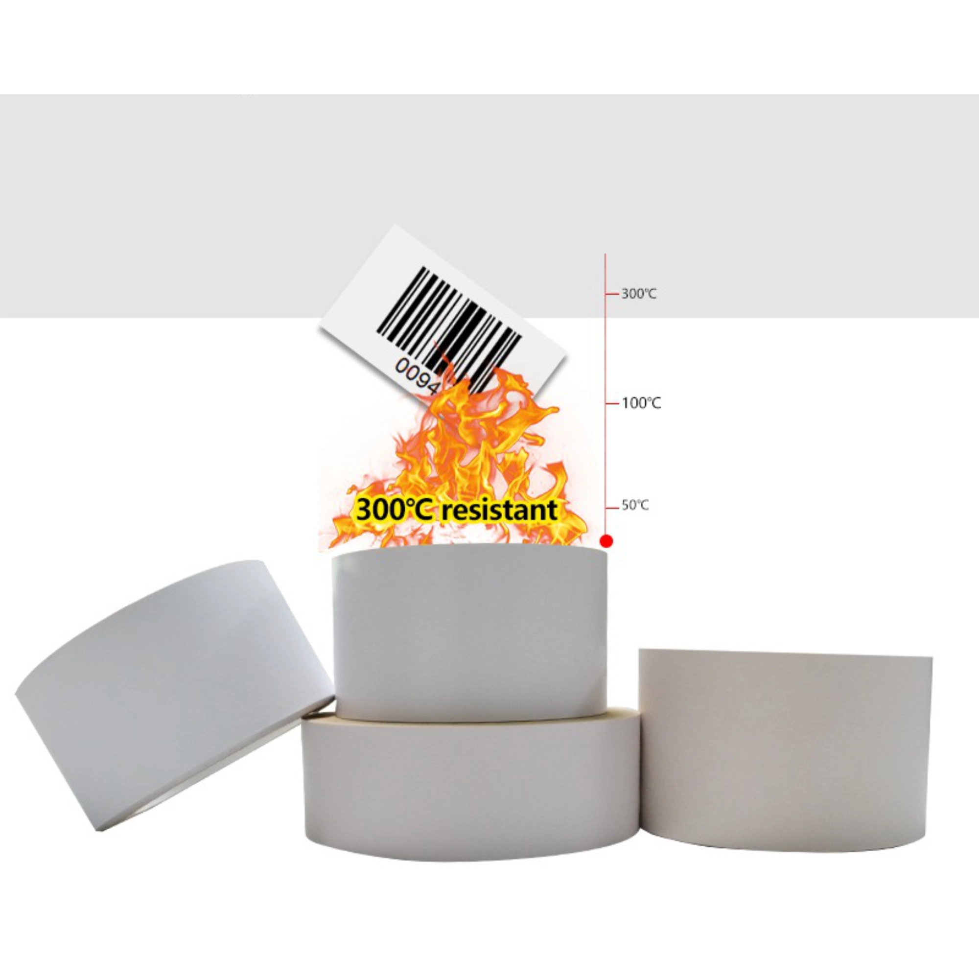 HEAT-RESISTANT LABELS FOR SAFE APPLICATION UP TO 300°C