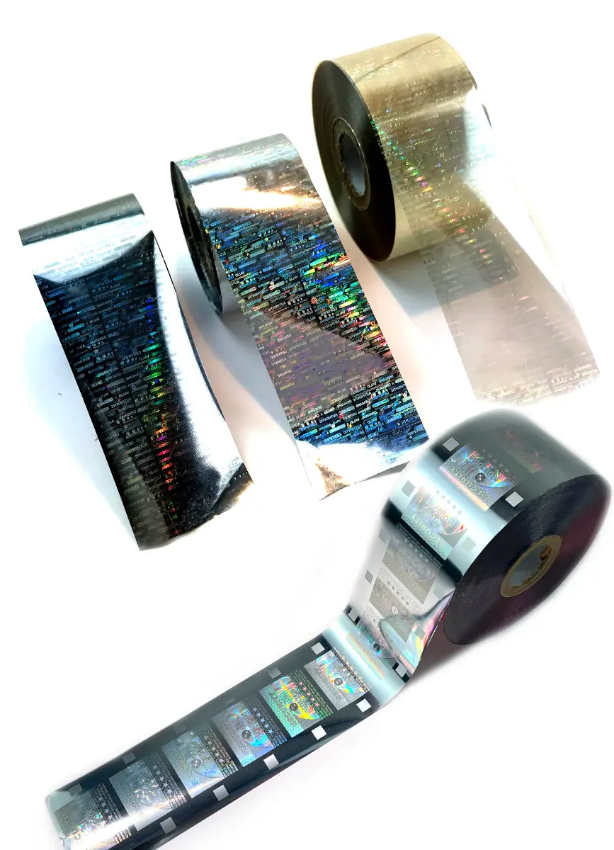 HOLOGRAM SEALING FILM IN VARIOUS DESIGNS