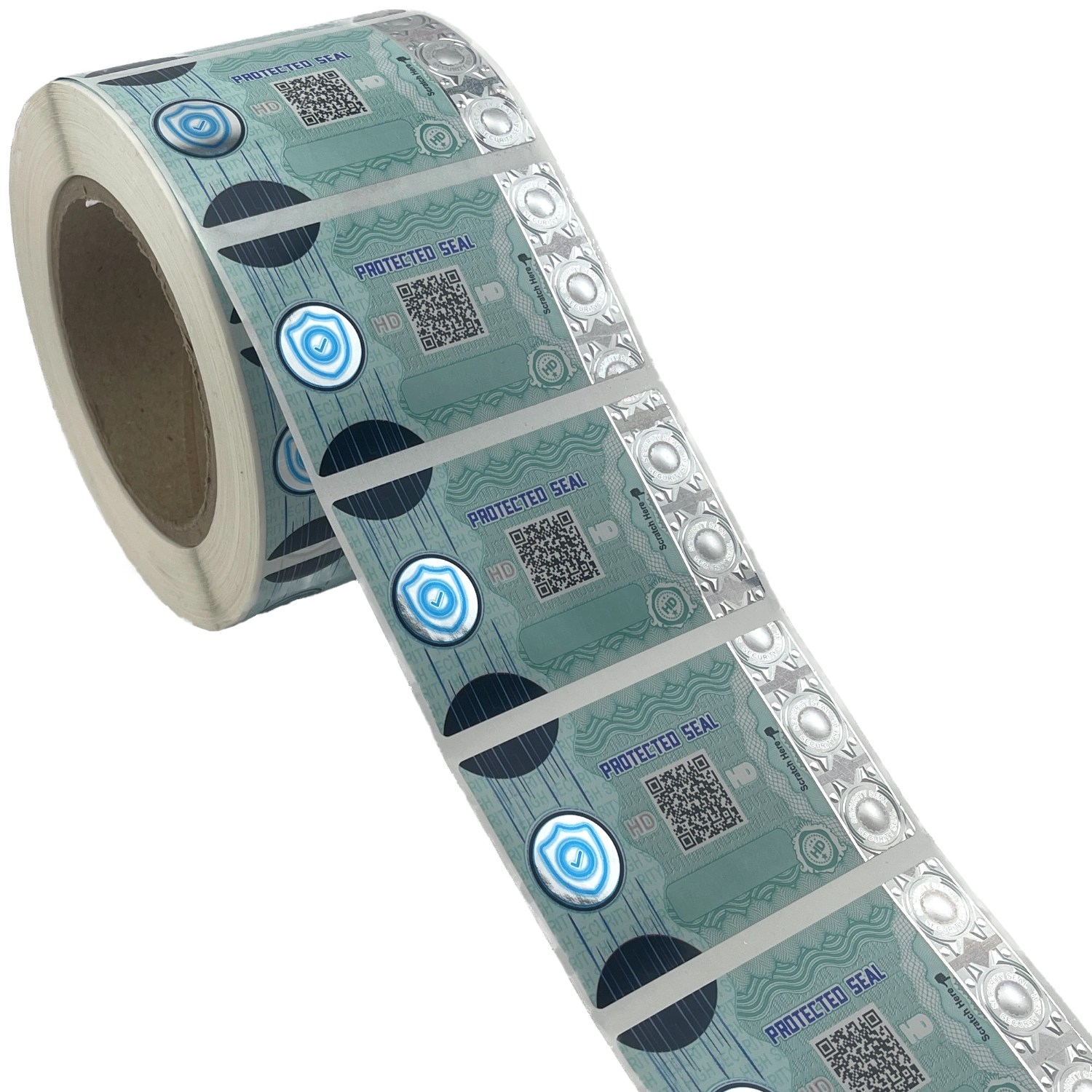 Logistics labels with anti-counterfeit hologram for industrial identification