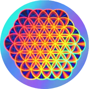 Spiritual holography with a hologram of the flower of life