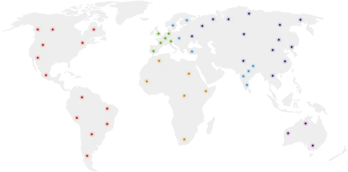 Worldwide network of HoloDimensions and partners